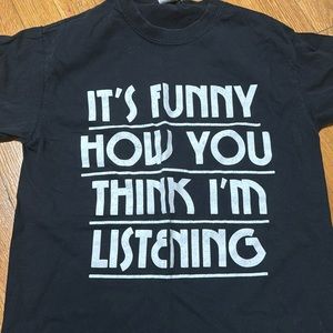 Black tee shirt